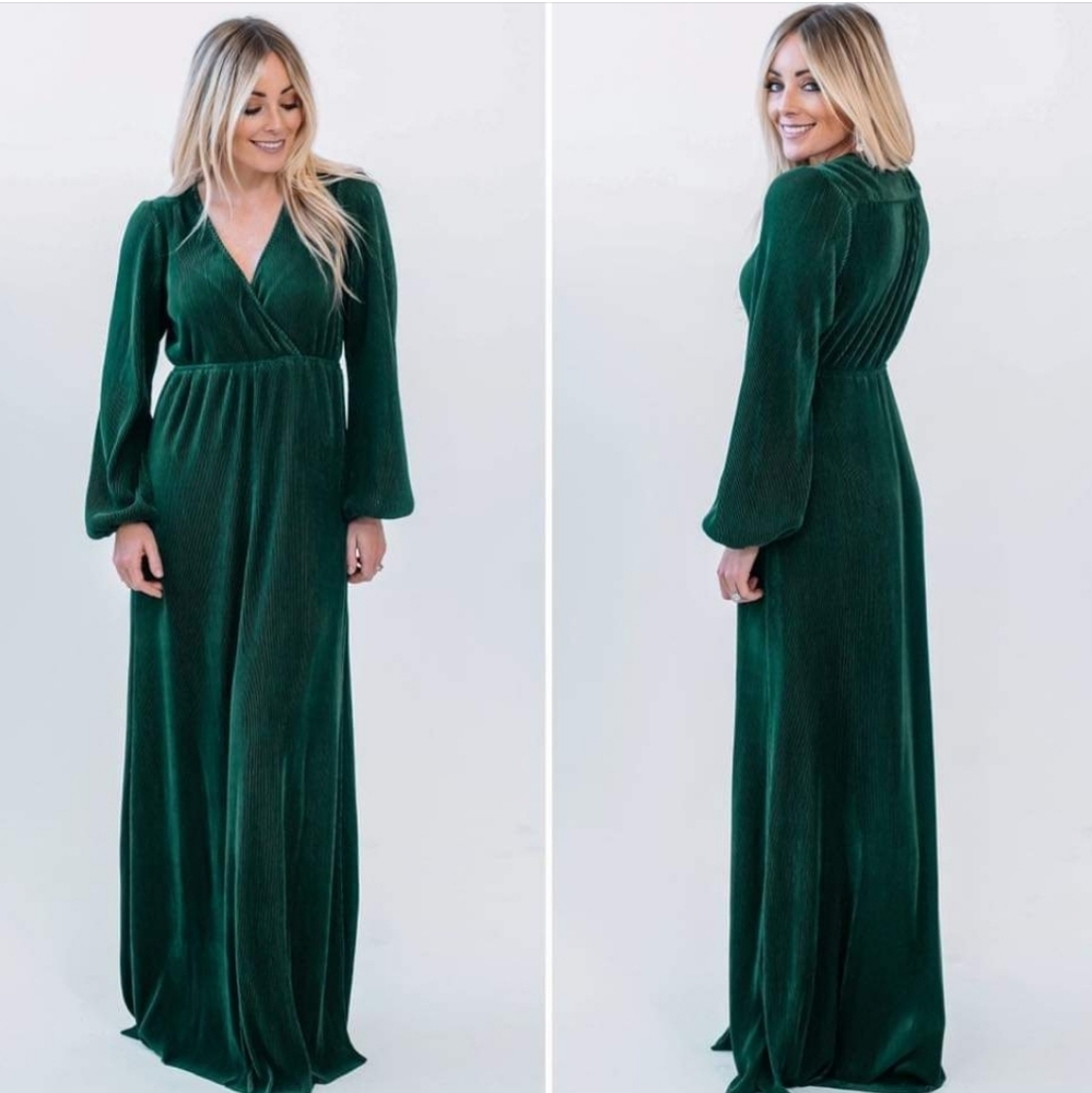 Baltic Born Venus Pleated Maxi Dress
